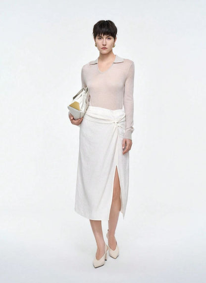 Women's Linen Touch Skirt – Linheir