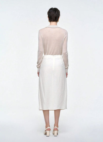 Women's Linen Touch Skirt – Linheir