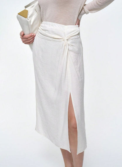 Women's Linen Touch Skirt – Linheir