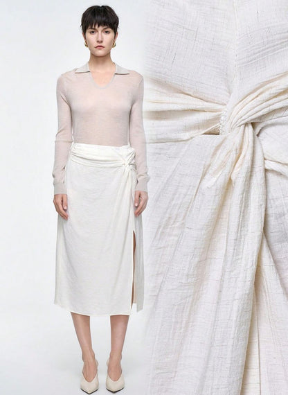 Women's Linen Touch Skirt – Linheir