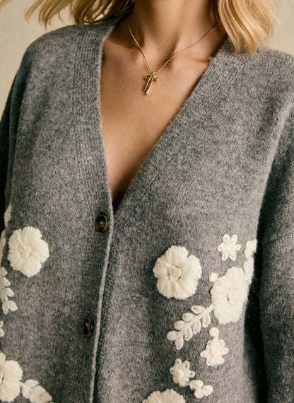 Women's Long Sleeve Cardigan Buttons – Linheir