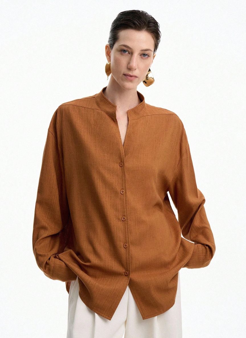 Women's Loose Fit Long Sleeve T-Shirt - Linheir