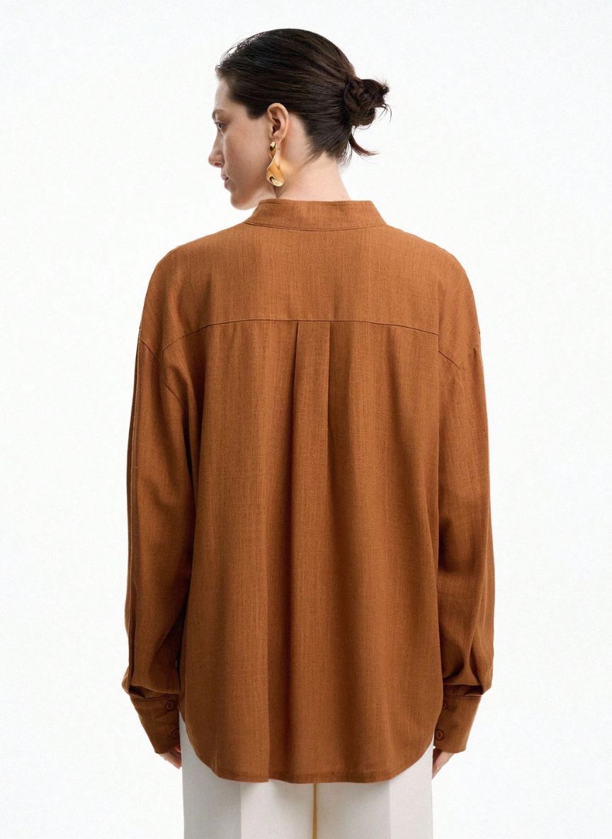 Women's Loose Fit Long Sleeve T-Shirt - Linheir