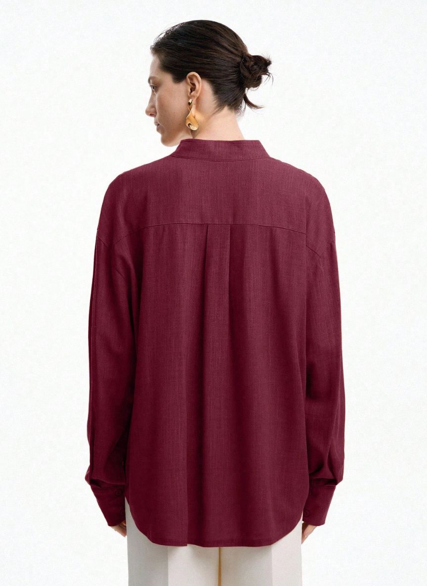 Women's Loose Fit Long Sleeve T-Shirt - Linheir