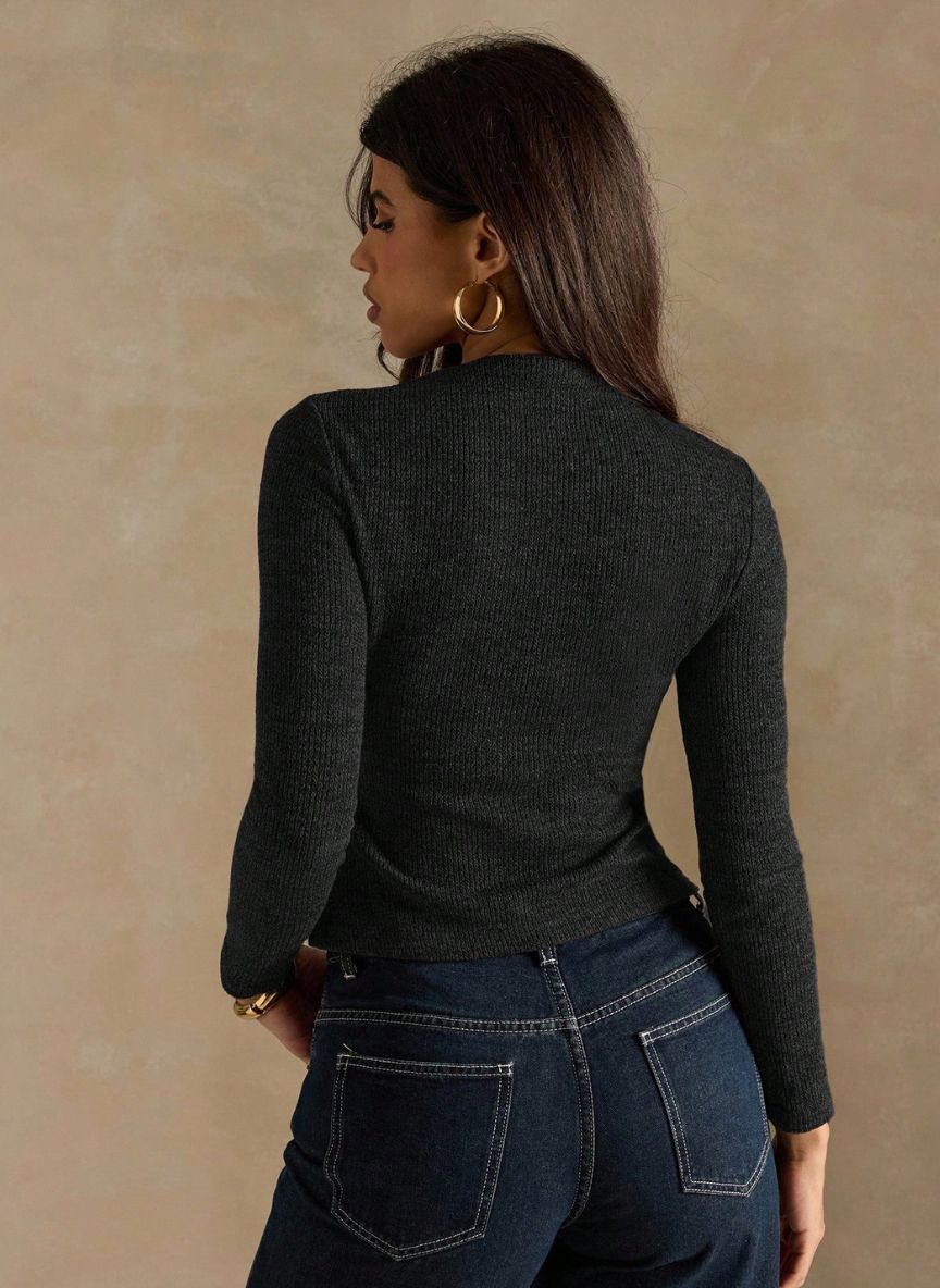 Women's Minimalist Solid Cardigan – Linheir