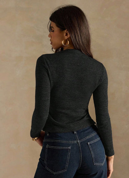 Women's Minimalist Solid Cardigan – Linheir