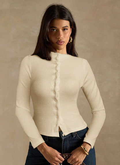 Women's Minimalist Solid Cardigan – Linheir