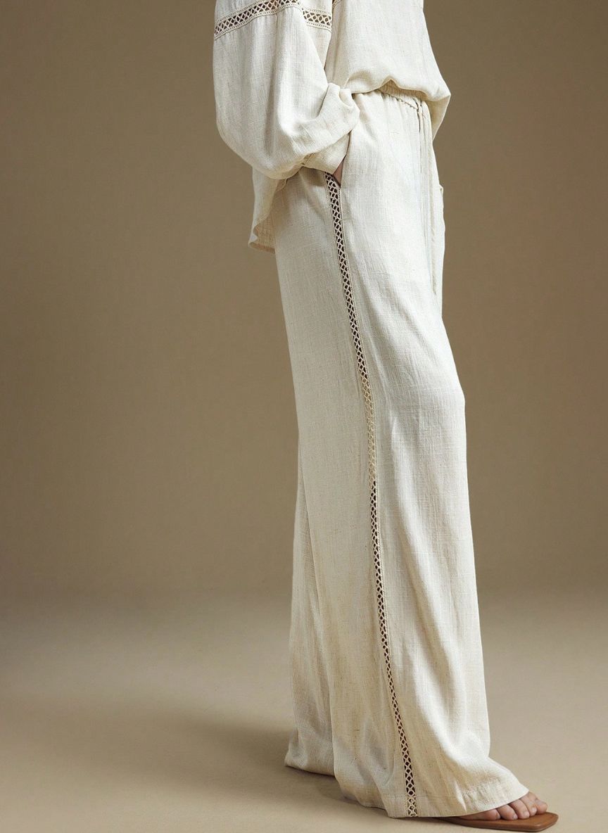 Women's Pants with Elastic Waist - Linheir