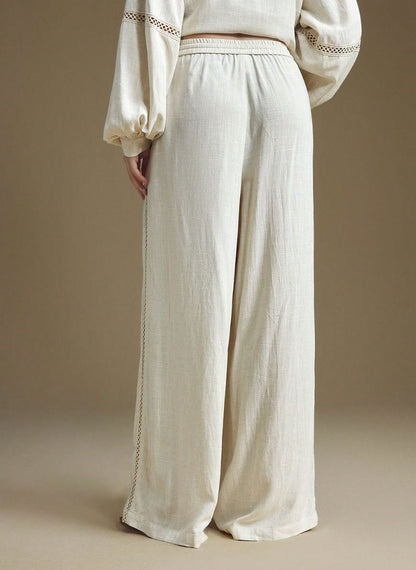Women's Pants with Elastic Waist - Linheir