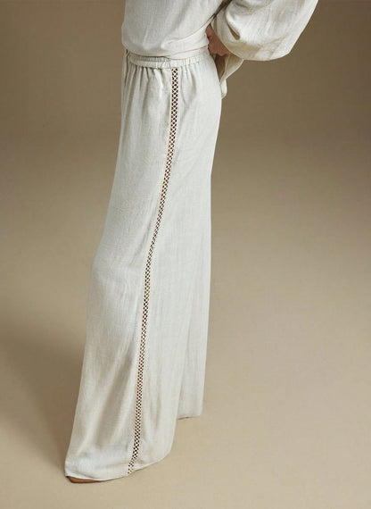 Women's Pants with Elastic Waist - Linheir