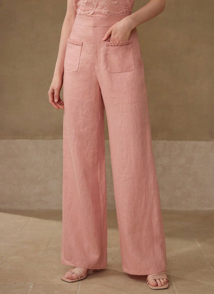 Women's Pants with Pockets - Linheir