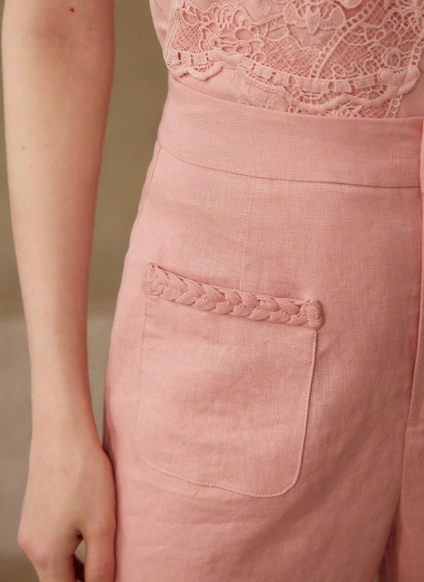 Women's Pants with Pockets - Linheir