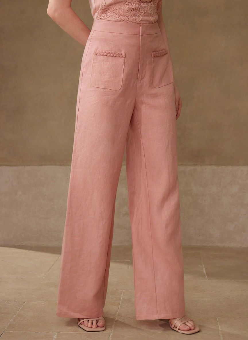 Women's Pants with Pockets - Linheir