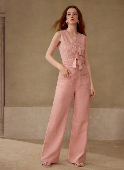 Women's Pants with Pockets - Linheir