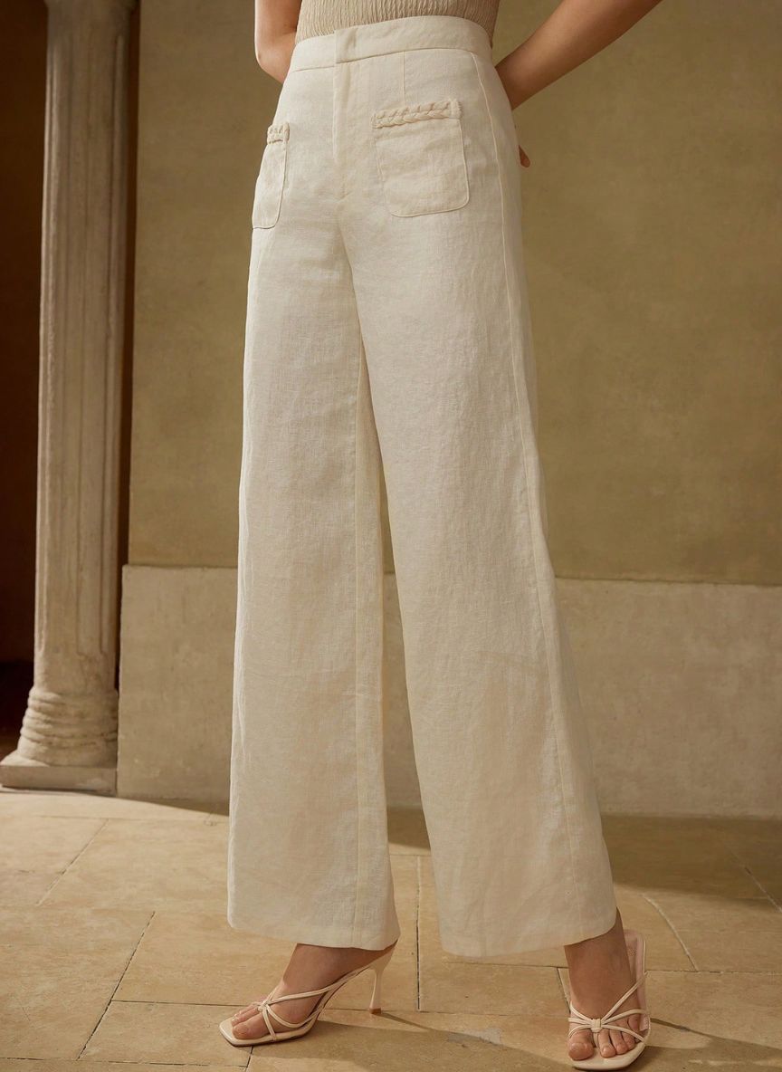 Women's Pants with Pockets - Linheir