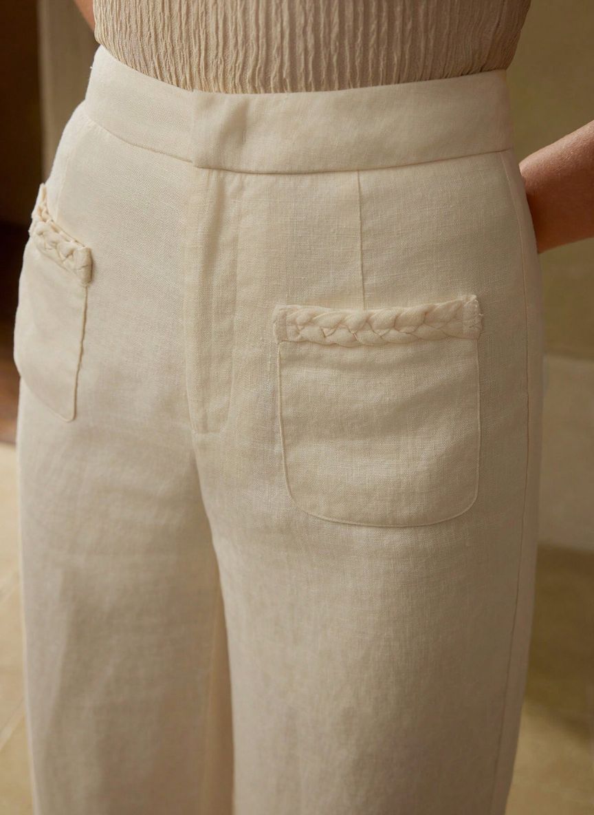 Women's Pants with Pockets - Linheir