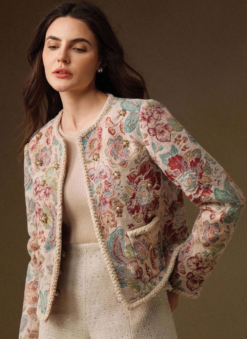 Women's Pearl Open Front Jacket - Linheir