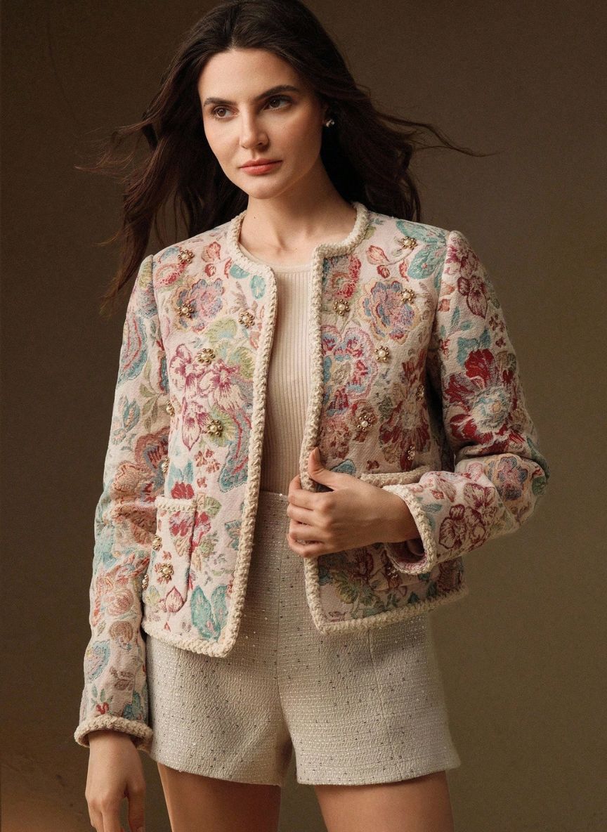 Women's Pearl Open Front Jacket - Linheir