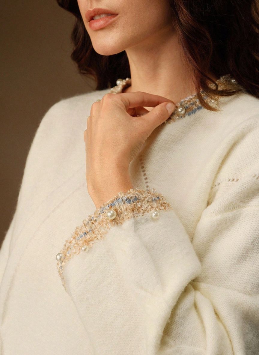 Women's Plain Round Neck Sweater – Linheir