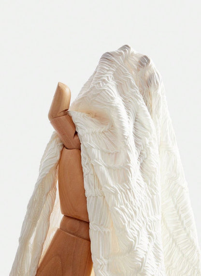 Women's Textured T-Shirt with Adjustable Cut - Linheir