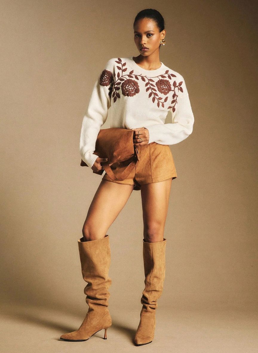 Women's Vintage Long Sleeve Sweater – Linheir