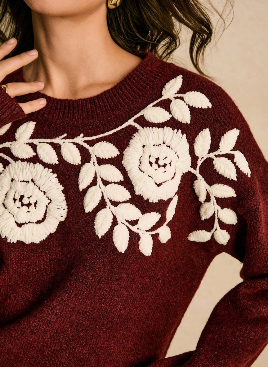 Women's Vintage Long Sleeve Sweater – Linheir