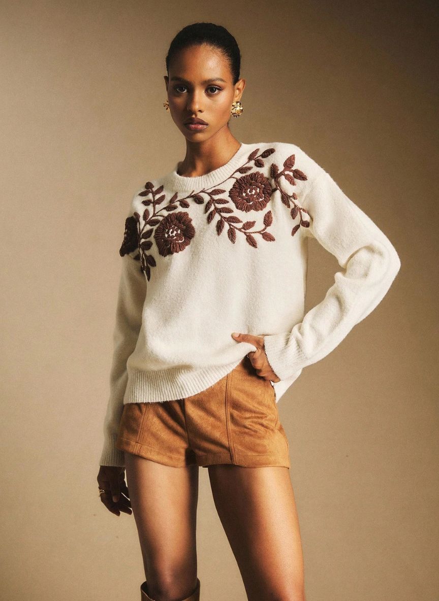 Women's Vintage Long Sleeve Sweater – Linheir