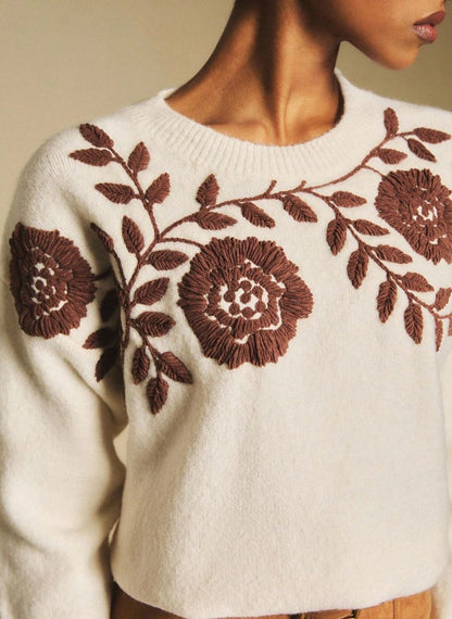 Women's Vintage Long Sleeve Sweater – Linheir