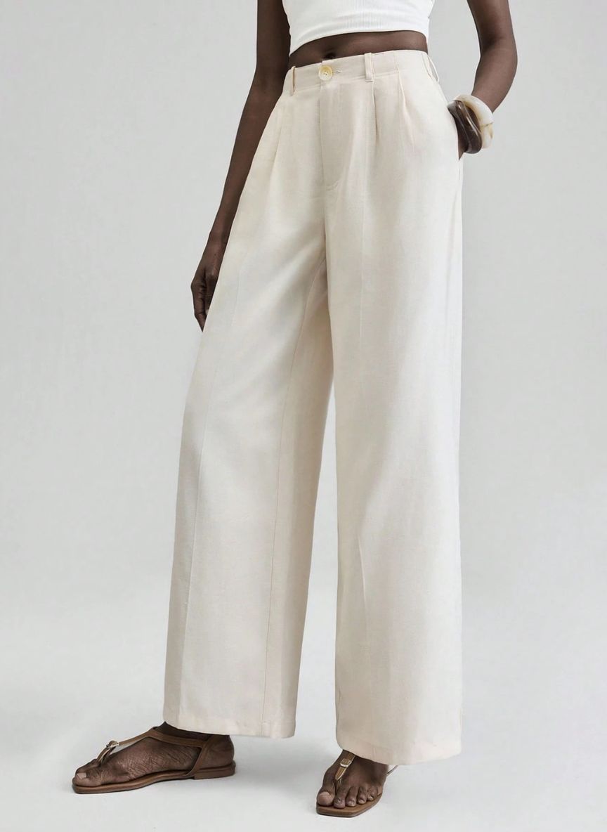 Women's Wide-leg Pants Double Pleat – Linheir