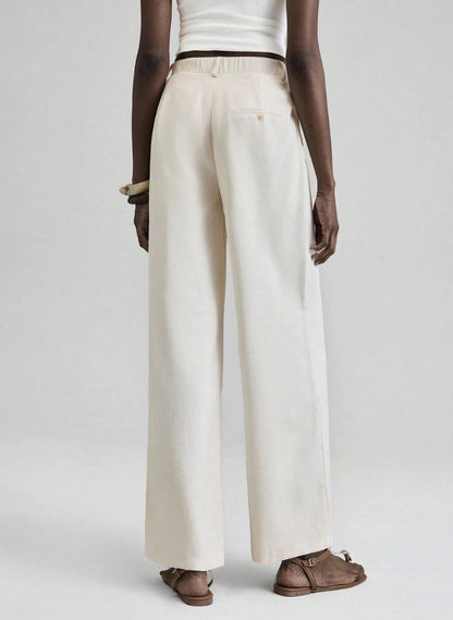 Women's Wide-leg Pants Double Pleat – Linheir