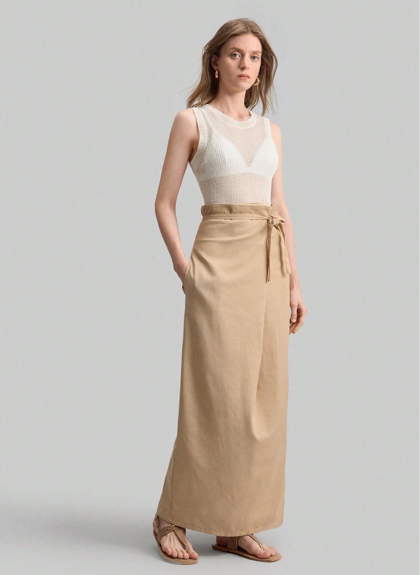 Women's Wrap Skirt With Belt – Linheir