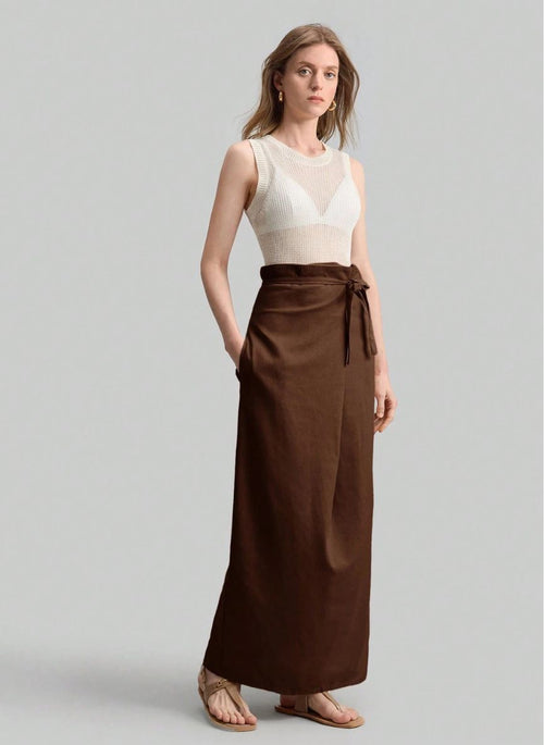 Women's Wrap Skirt With Belt – Linheir