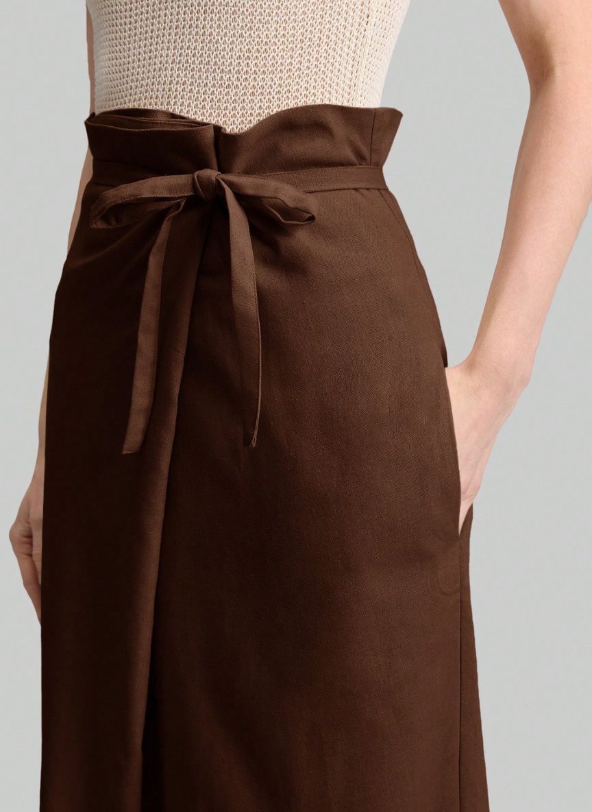Women's Wrap Skirt With Belt – Linheir