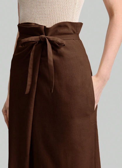 Women's Wrap Skirt With Belt – Linheir