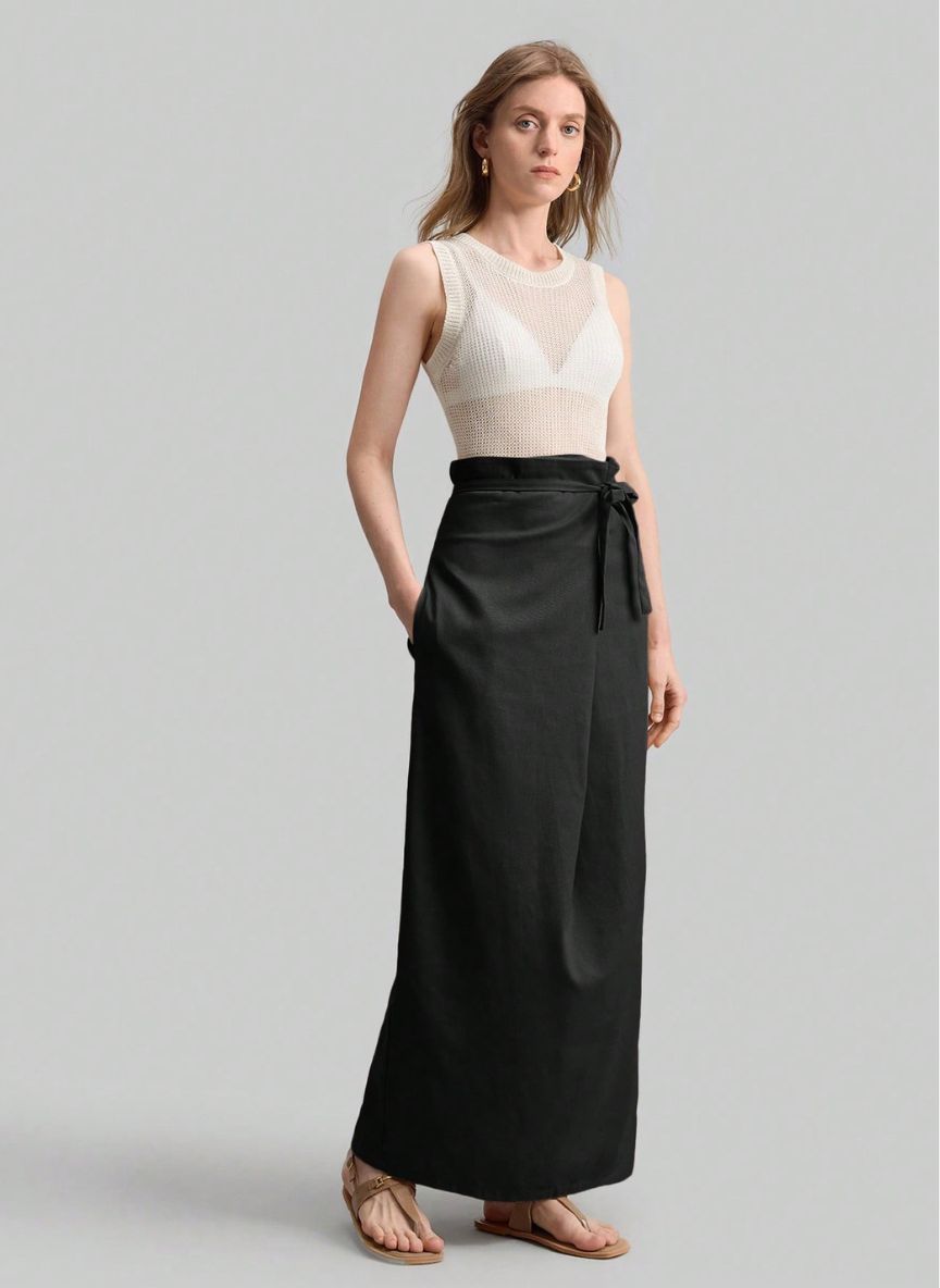 Women's Wrap Skirt With Belt – Linheir