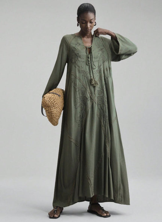 Women's Raglan Sleeve Dress - Linheir